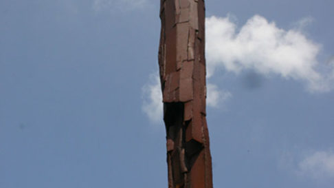 2002 International Steel & Iron Sculpture Festival In Kaohsiung art piece setting in the KS art center